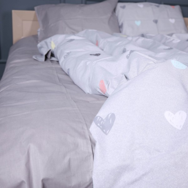 Фото - Комплект постельного белья MirSon Бязь 17-0782 Pastel Love Print 220х240 (2200011274270)